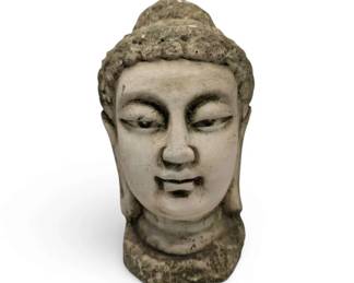 Buddha Head Plaster Sculpture