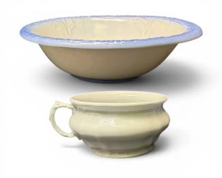 Johnson Bros. Royal Ironstone China Chamber Pot  Ironstone Basin Bowl