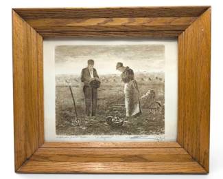 JeanFrancois Millets The Angelus Print