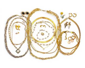 Trifari, Monet, Napier,  More GoldToned Costume Jewelry