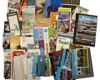 Postcards, Travel Pamphlets  More