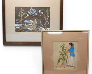 Two KaiSa Native American Framed Art Prints