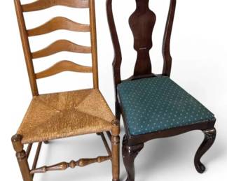 Bombay Co  Ladderback Side Chairs