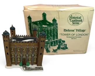 Dickens Village Tower Of London Hand painted Porcelain Set