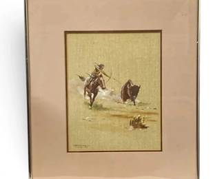 Native American Art by Bobby Hill White Buffalo