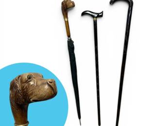Dog Head Umbrella  Canes