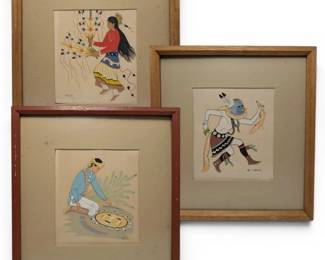 Three Harrison Begay Native American Framed Prints