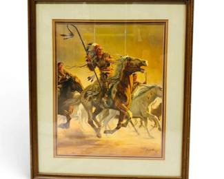 Mort Kunstlers The Brave Warrior Framed Print