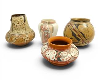 Peruvian Effigy Vase Vessel, Camelback Inn Pottery Vase, Mexican Pottery Vessel  More