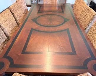 Bramble Dining Room Table with Ten Chairs 