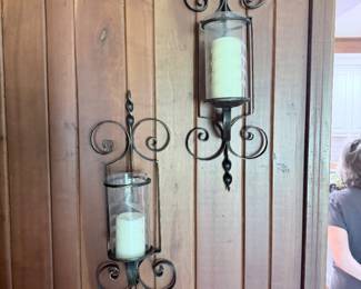 Metal Wall Candle Holders 