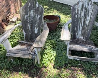 Adirondack Chairs with matching Table