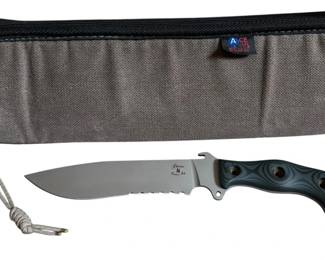 Busse Custom Shop Mr Mojo 8 Fixed Blade INFI Steel Knife in Zippered ACE Case