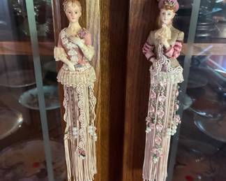 Vintage Victorian hanging dolls
