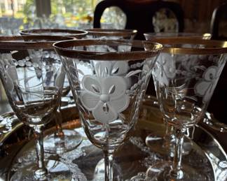 Set of wine glasses