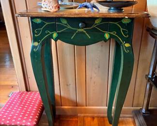 Vintage hand painted table