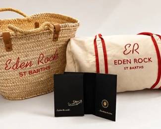 New Eden Rock St Barths Oetker Hotels Collection Duffle Bag, Beach Basket & Passport Holder Lot #: 118