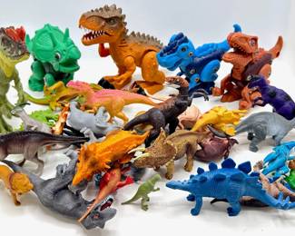 Over 40 Plastic Dinosaurs & A Few Other Animals Lot #: 85