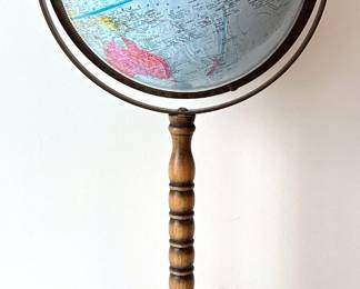 Replogle World Nation Series 12 Inch Globe On Wood & Metal Base Lot #: 36