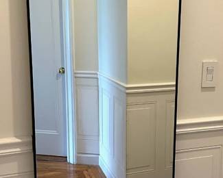 Large Full Length Metal Frame Mirror From Ikea Lot #: 50