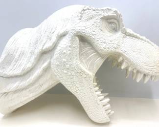 Faux Taxidermy T-Rex Dinosaur Head For Mounting On Wall Lot #: 33