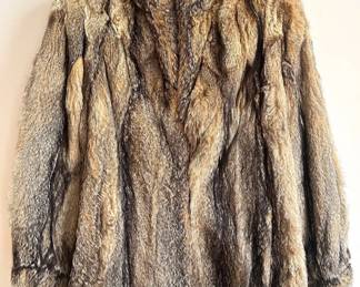  Vintage Argentinain Genuine Fox Fur Jacket By Las Malvinas Lot #: 9
