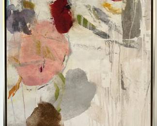 Emma Brooks Giclee On Canvas Cherry Nuance I From Horchow Home At Neiman Marcus Lot #: 27