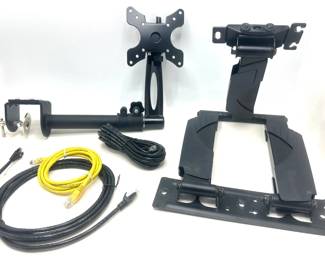 Monitor Mount, CPU Stand & 3 Ethernet Cables Lot #: 113