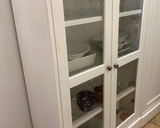 Ikea Havsta Kitchen Cabinet With Glass Doors & Shelves Lot #: 44