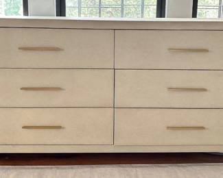  Restoration Hardware Shagreen 6 Drawer Dresser Lot #: 21