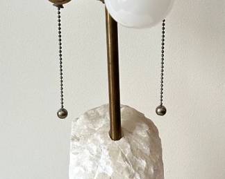 Marble Table Lamp With Two Lights Lot #: 47