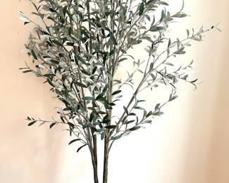 Large Faux Tree In Metal Pot, Over 7 Feet Tall Lot #: 61
