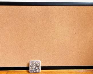 Cork Board With Box Of Wood Pushpins Lot #: 128