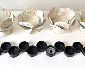  4 OKA Taluma Lotus Flower Candle Holders & Tealight Holder For 15 Candles, Retails For $52 (see Receipt) Lot #: 20