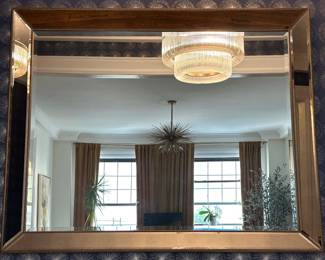 Restoration Hardware Alto Large Beveled Wall Mirror Lot #: 49