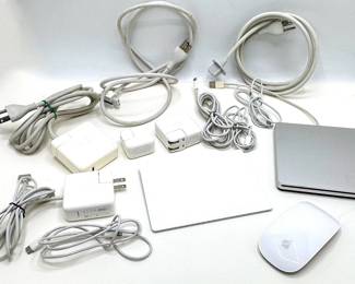 Apple Computer Accessories: Magic Mouse, Trackpad 2, CD Reader, 3 Laptop Chargers & More Lot #: 102