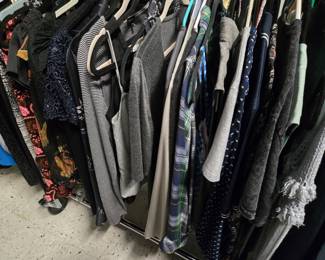Racks and racks of designer clothing
