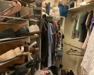 Shoes ,clothes, partial hat collection