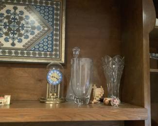 Needlepoint art , Crystal vases