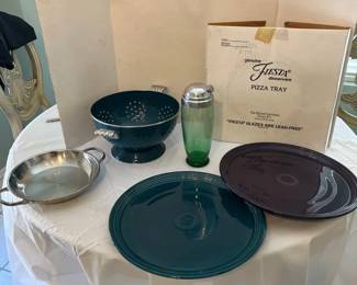 Cocktail Shaker Glass Pizza Trays