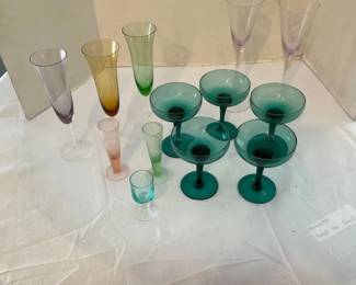 Champagne Flutes And Champagne Coupes