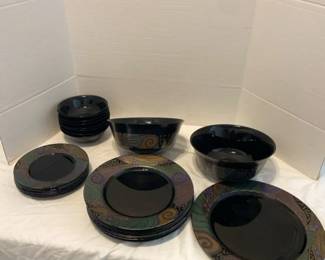 Arcoroc Black Glass Dinnerware
