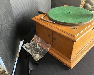 Victrola Record Player And Vinyl