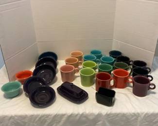 003 Fiestaware Mugs And Bowls