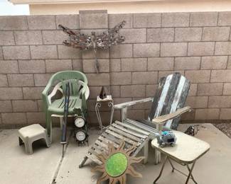 Adirondack Chair And Yard Decor