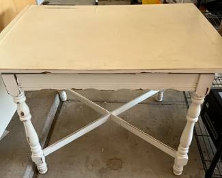 White Wooden Prep Table