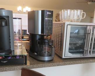 Nespresso milk frother, Oster countertop oven, Ninja Creami, Nespresso DeLonghi coffee maker
