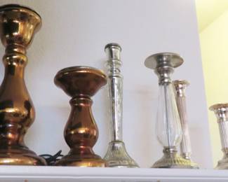 Crate & Barrel candlesticks