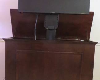 Touchstone hidden lift TV cabinet WITH Sharp TV