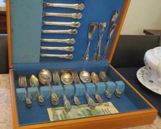 Silverplate flatware set - Concerto by National Silver
